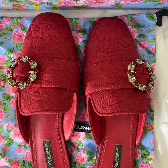 Preowned Dolce & Gabbana Red Slippers - Picture 3 of 6